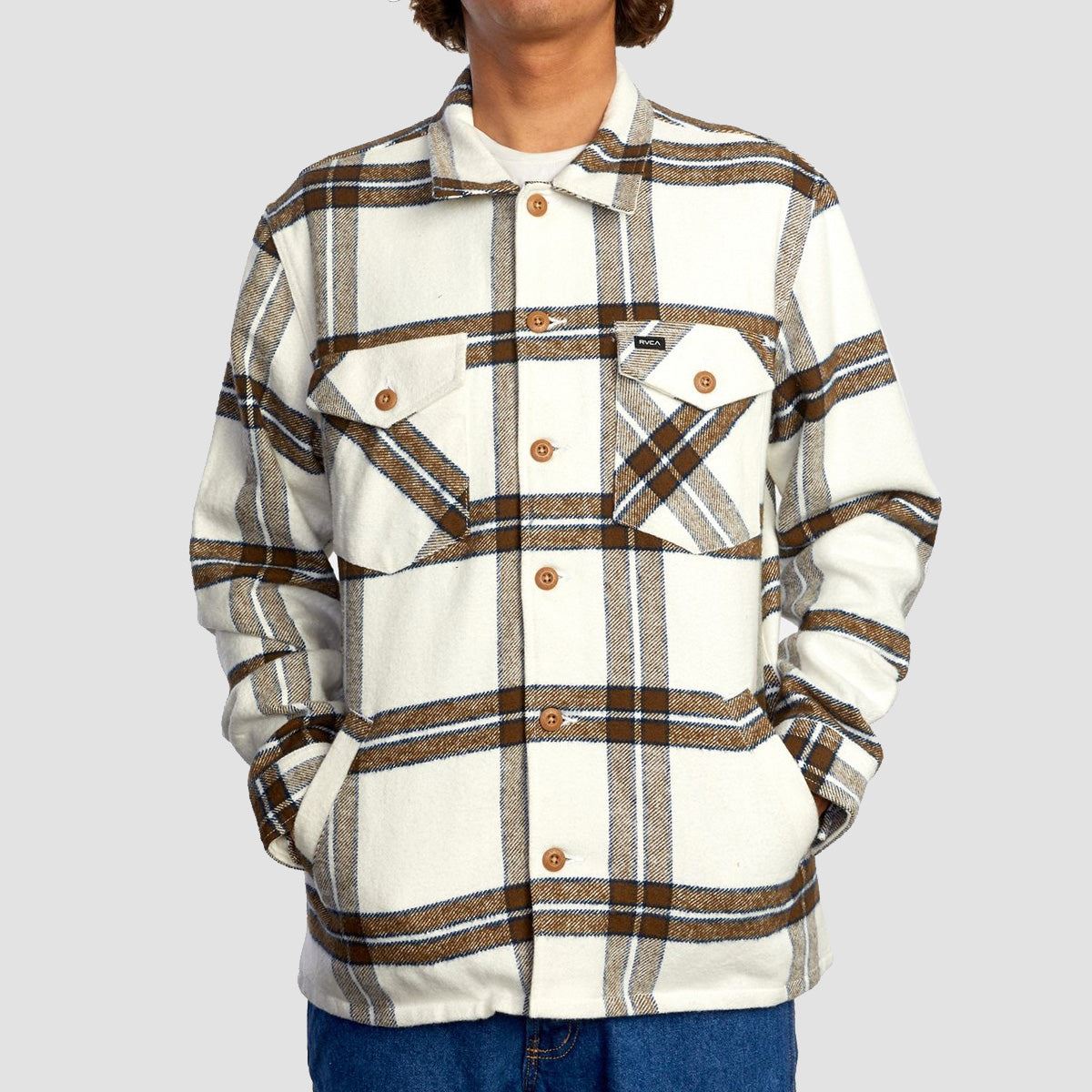 RVCA Flight Risk Longsleeve Shirt Jacket Natural