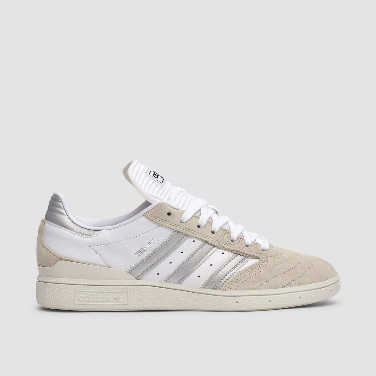 adidas Busenitz Shoes - Crystal White/Silver Metallic/Footwear White