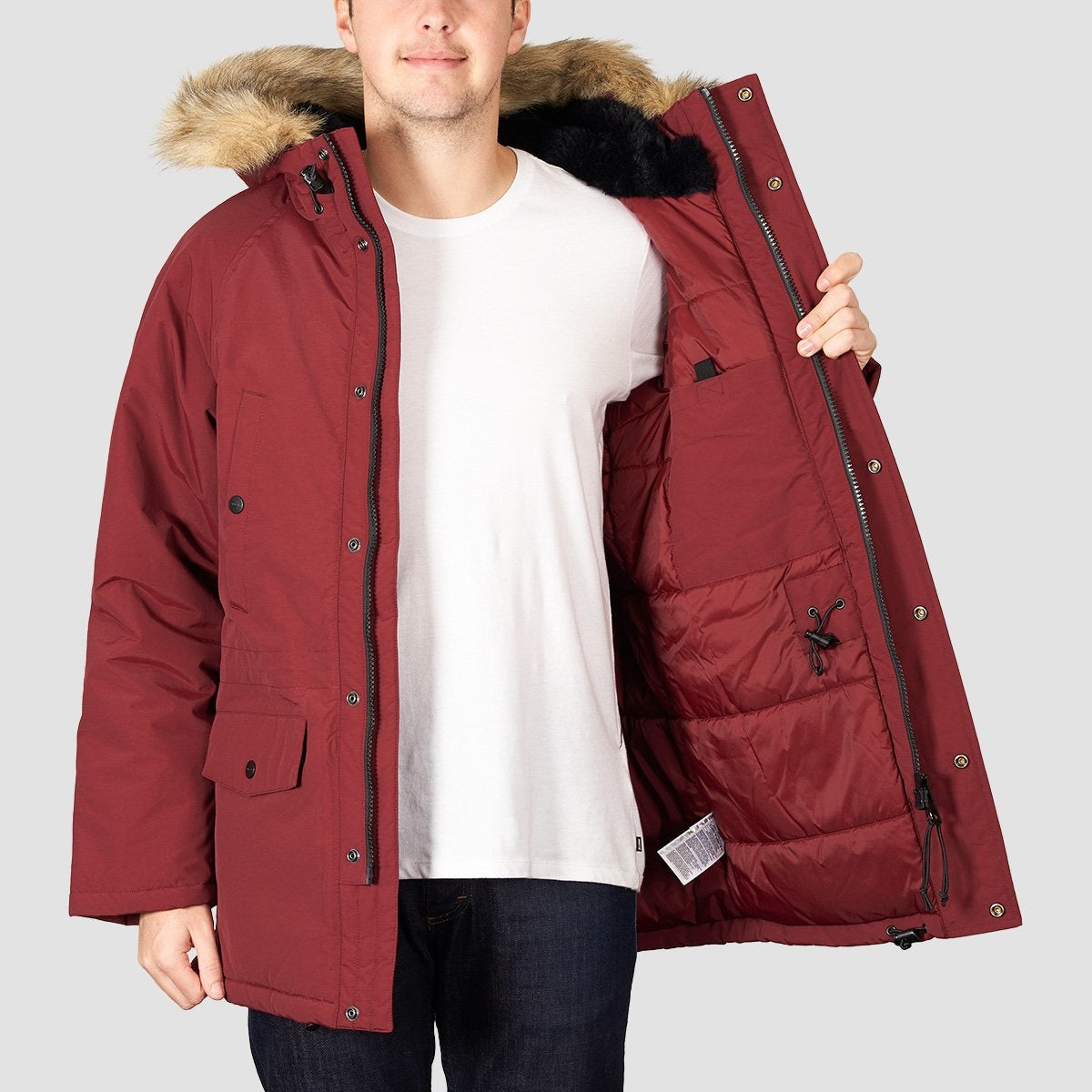 Carhartt WIP Anchorage Parka Jacket Mulberry/Black - Clothing