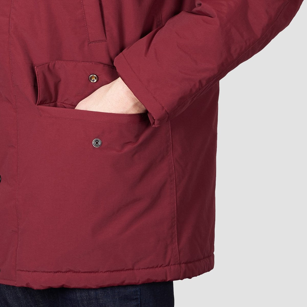 Carhartt WIP Anchorage Parka Jacket Mulberry/Black - Clothing