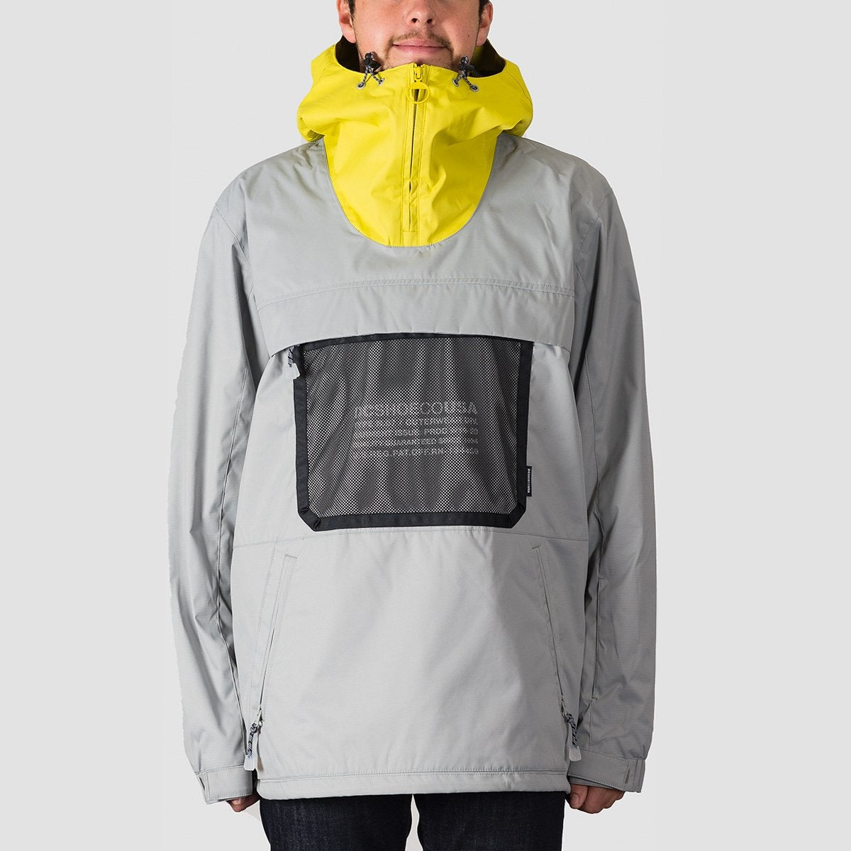 DC Asap Anorak Packable Snow Jacket Neutral Grey rollersnakes.co.uk