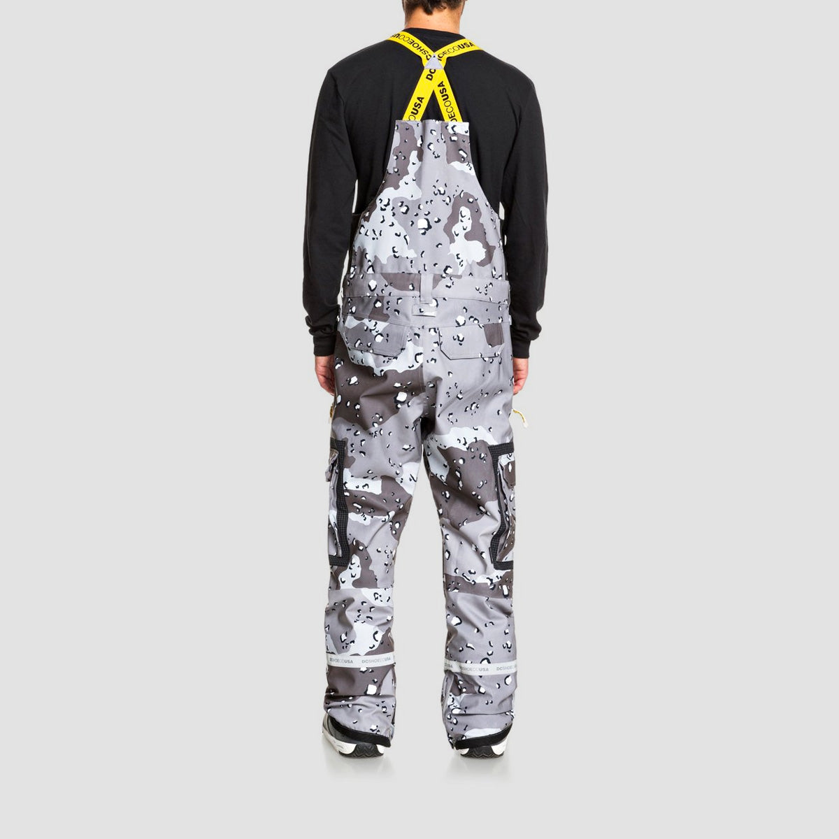 DC Revival Snow Bib Chocolate Chip Greyscale Camo