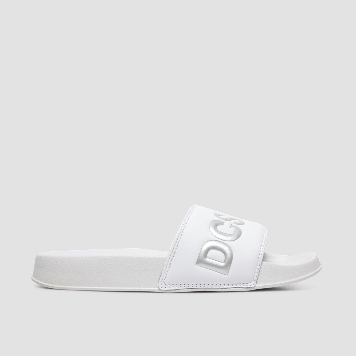 DC Slide SE White/Silver - Womens