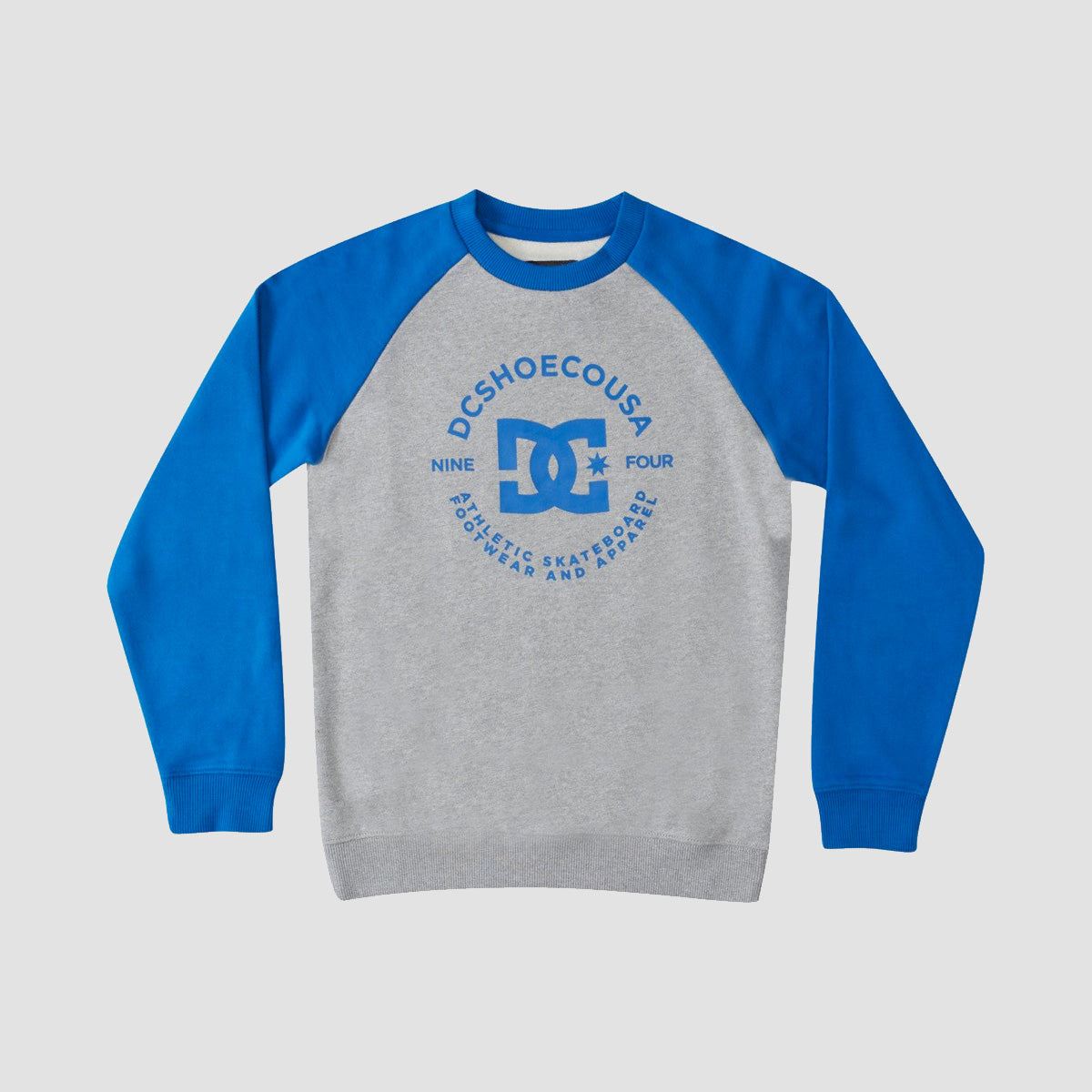 DC Star Pilot Raglan Crew Sweat Heather Grey/Turkish Sea - Kids