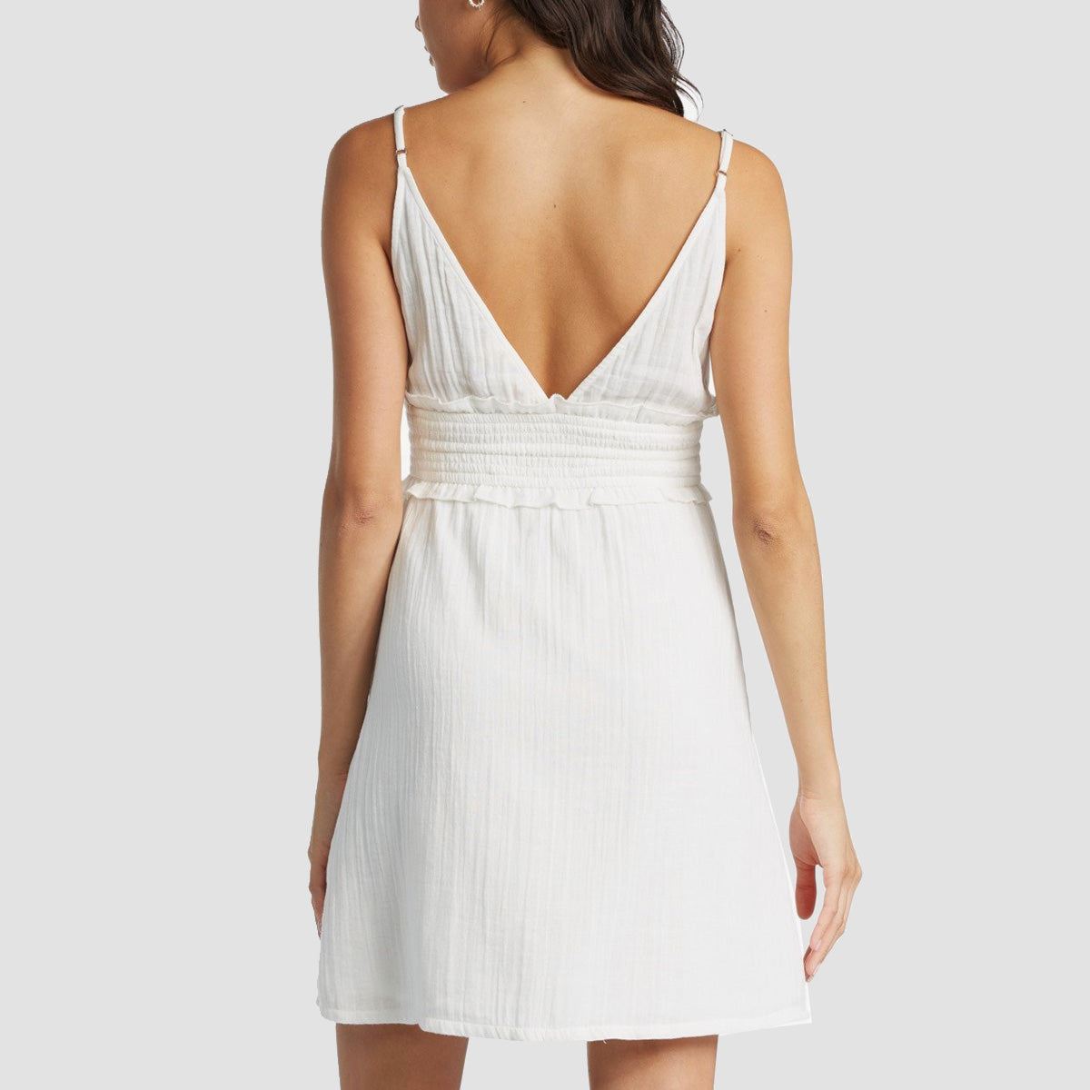 Roxy Simple Blossom Dress Snow White - Womens