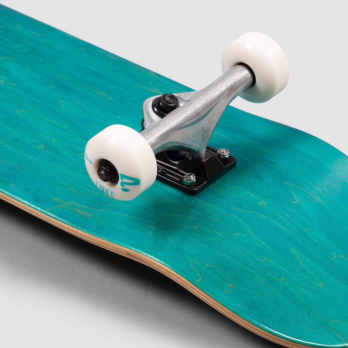 Enuff Logo Stain Skateboard Teal - 8"