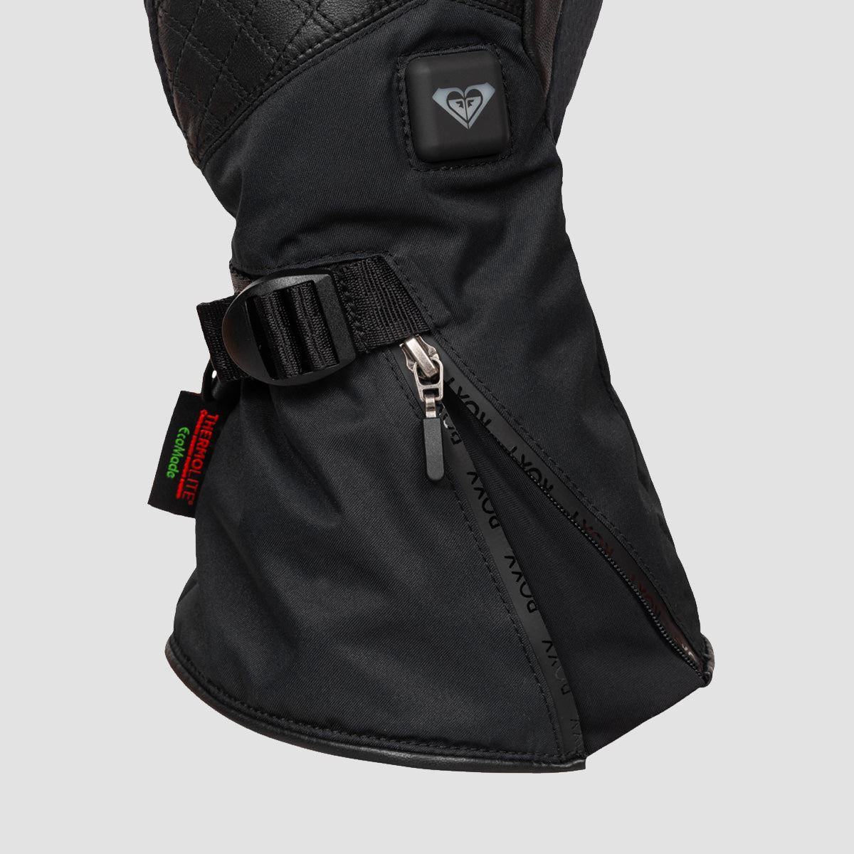 Roxy Sierra Warmlink Snow Gloves True Black - Womens