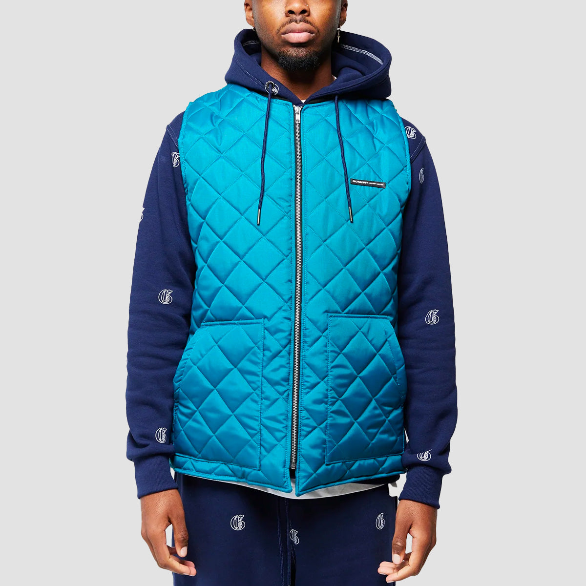 GVNMNT Padded Gilet Turqoise