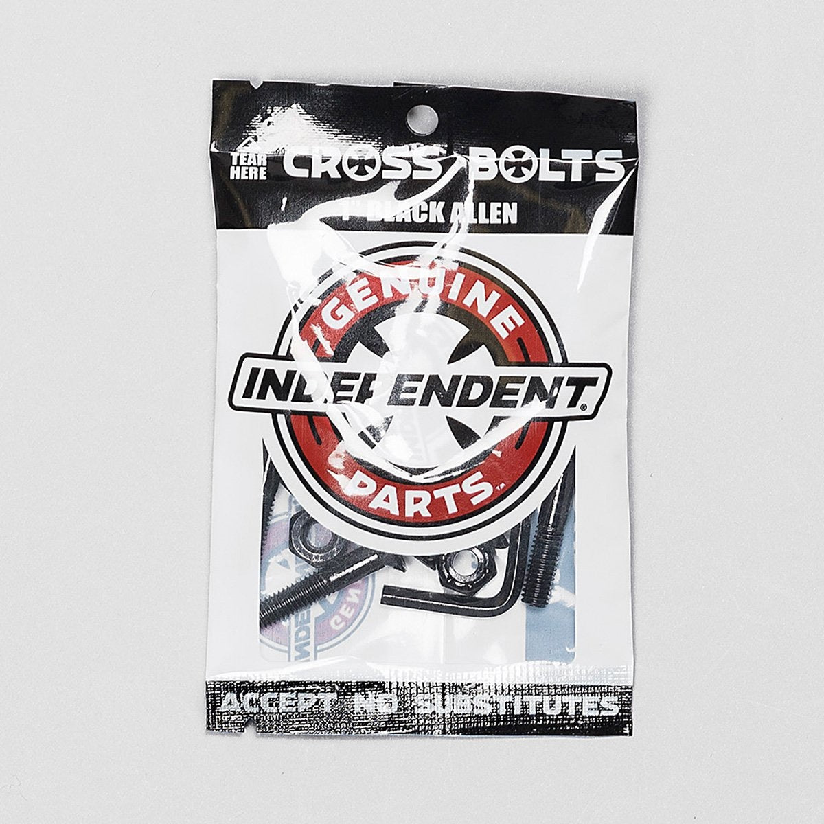 Independent Allen Bolts 1 Inch Black x8 - Skateboard