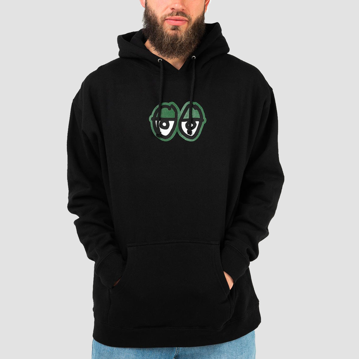 Krooked Eyes LG Pullover Hoodie Black/Dark Green