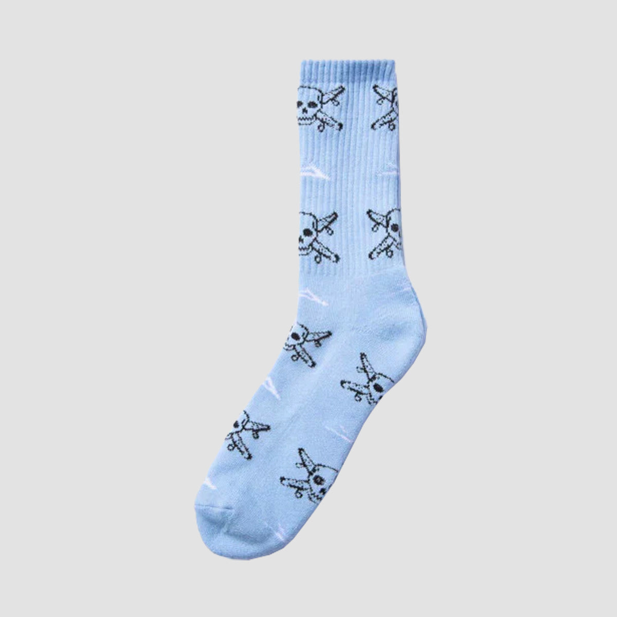Lakai X Fourstar Street Pirate Crew Socks Light Blue