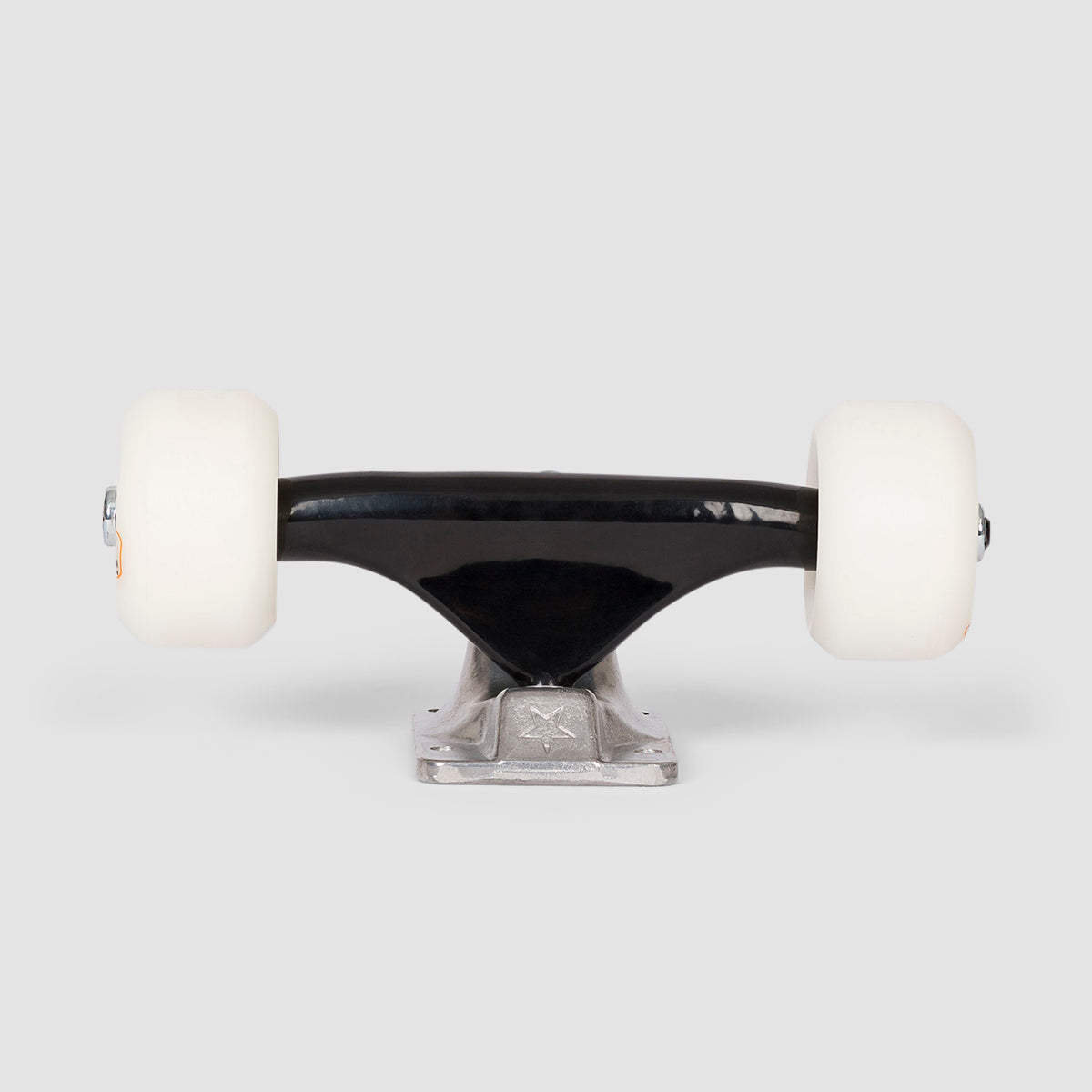 Mini Logo Pre-Built Undercarriage kit 53mm White Wheels Black/Raw - 7.13"