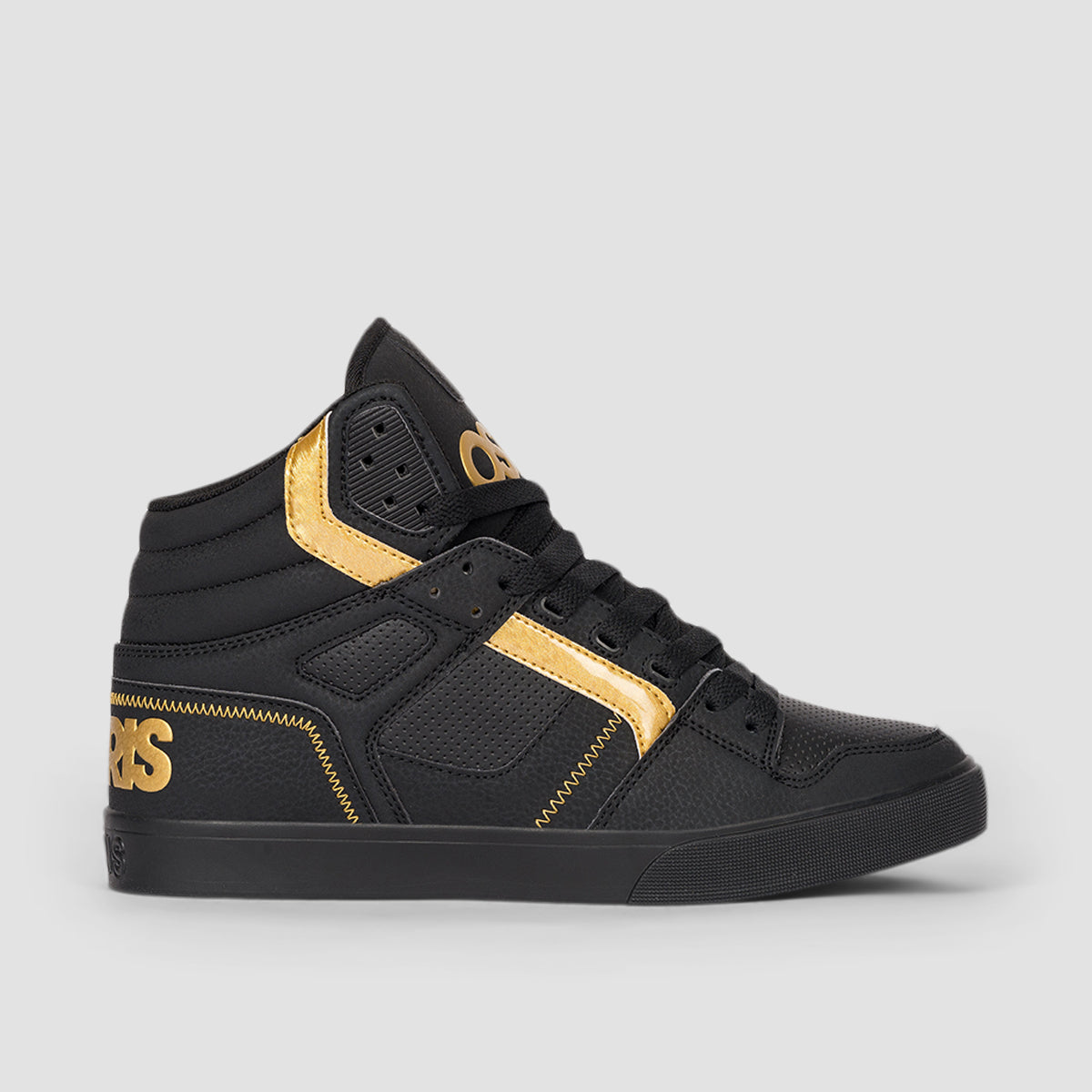 Osiris Clone Shoes - Black/Black/Gold