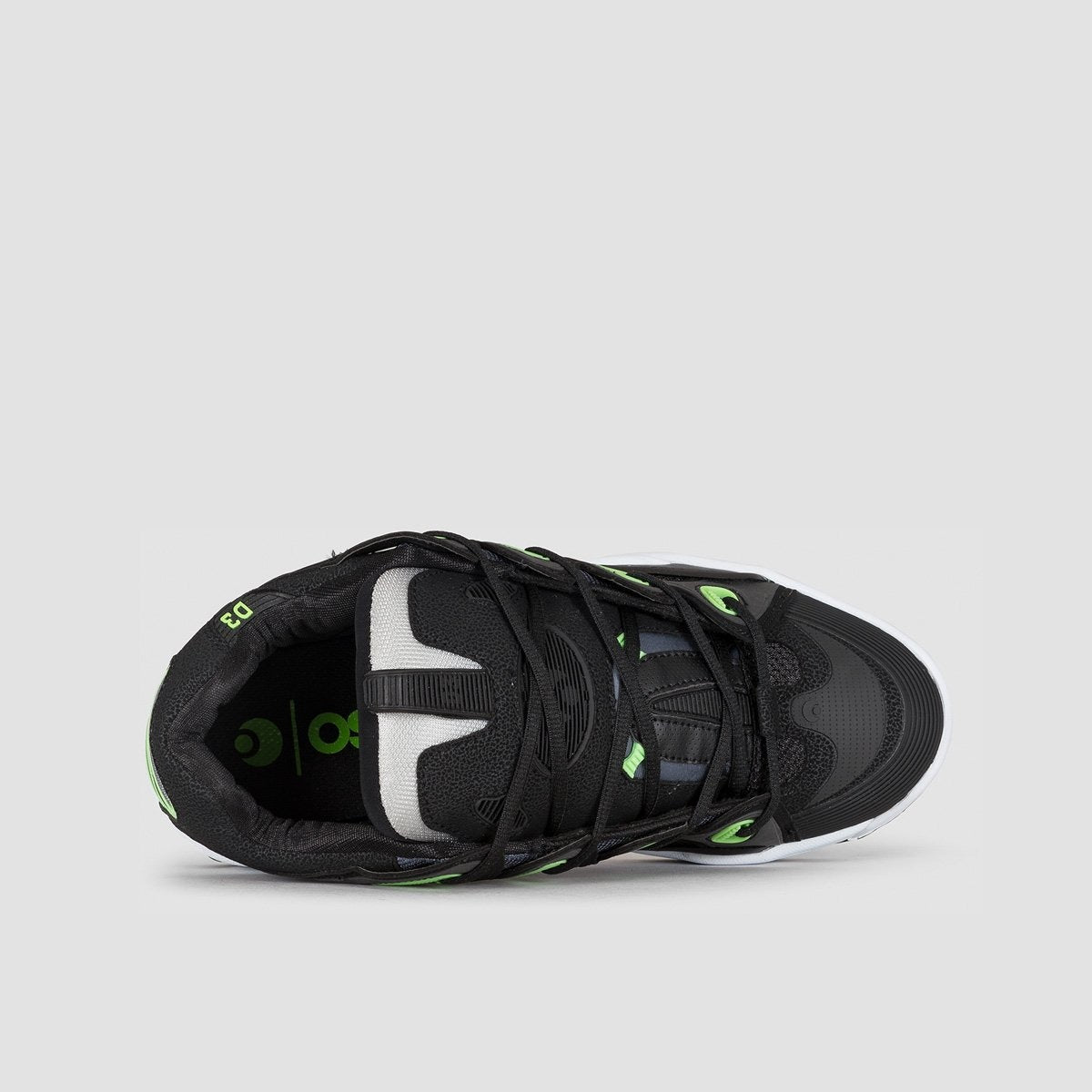 Osiris D3 2001 Black/White/Green - Footwear