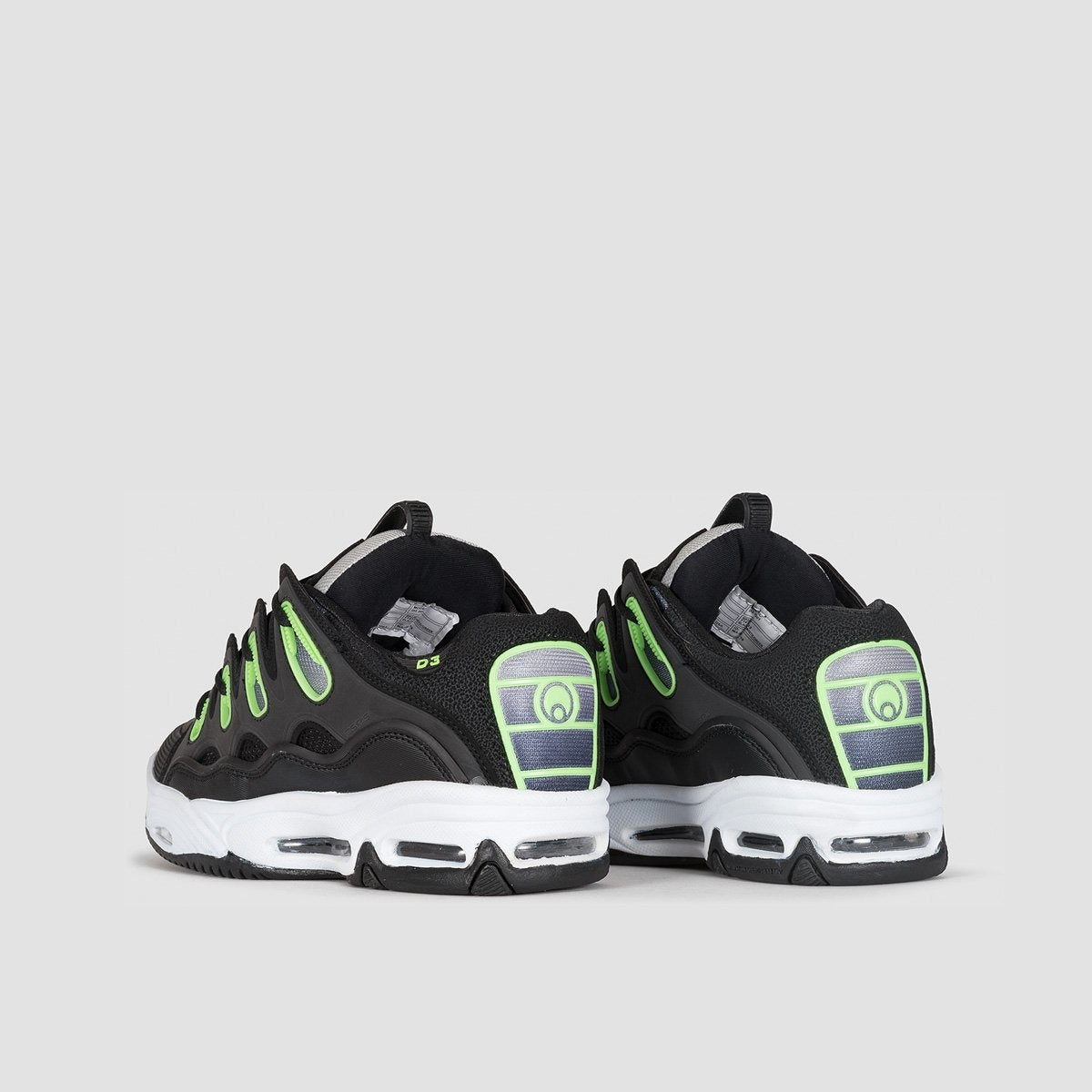 Osiris D3 2001 Black/White/Green - Footwear