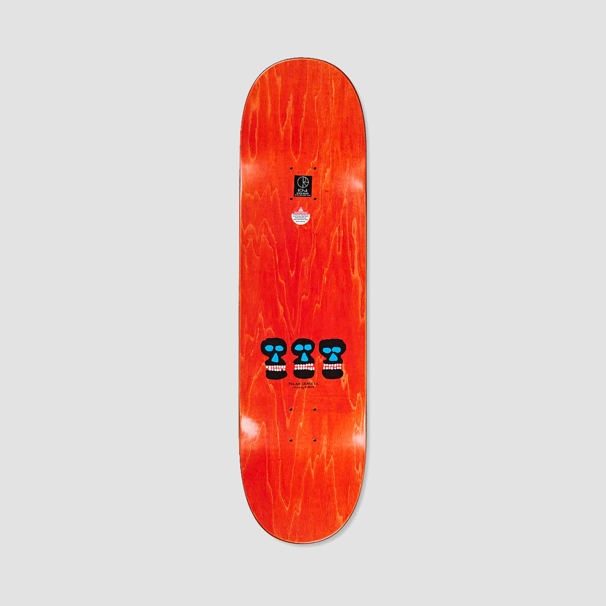 Polar Oskar Rozenberg World Domination WW Skateboard Deck White - 8.5"