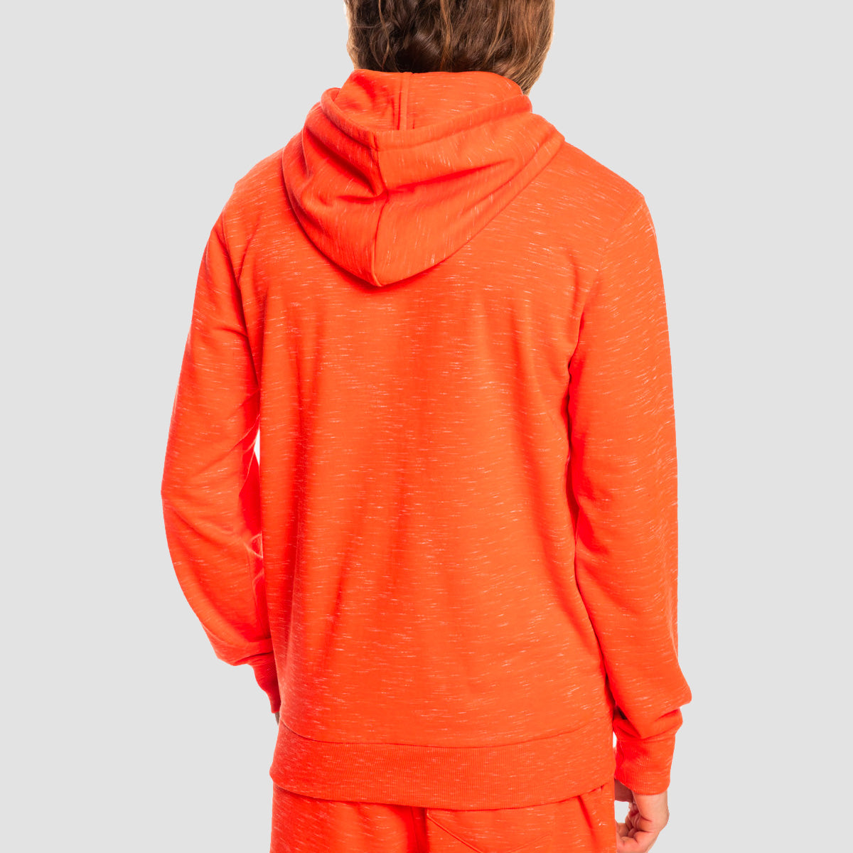 Quiksilver Bay Rise Pullover Hoodie Cherry Tomato Spacedye