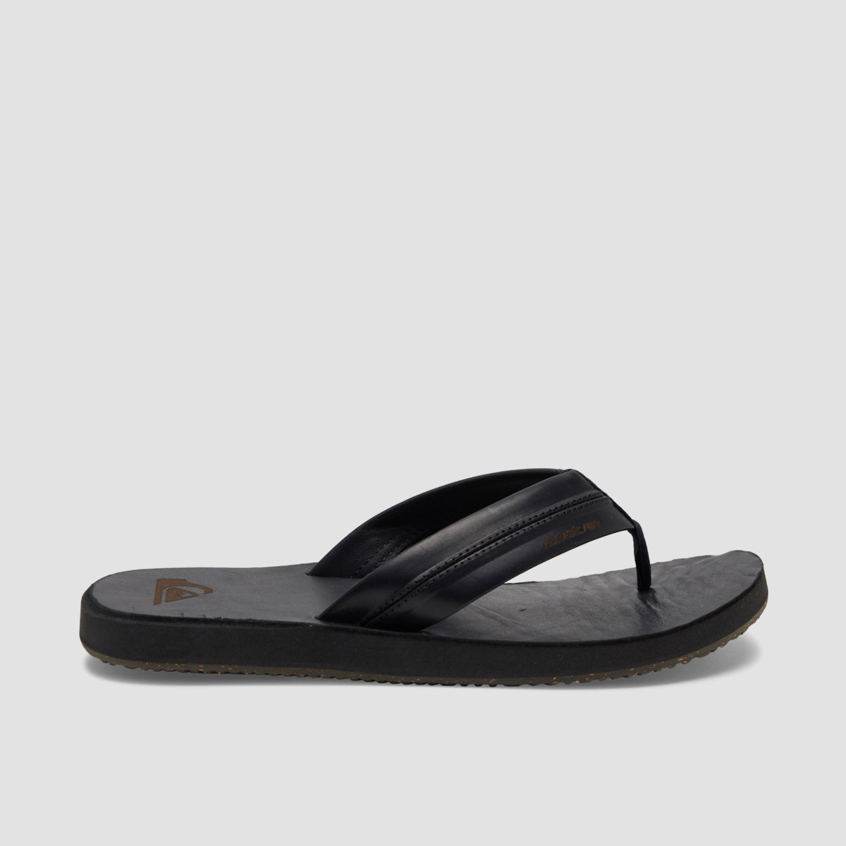 Quiksilver Carver Natural Leather Sandals Black/Black/Brown