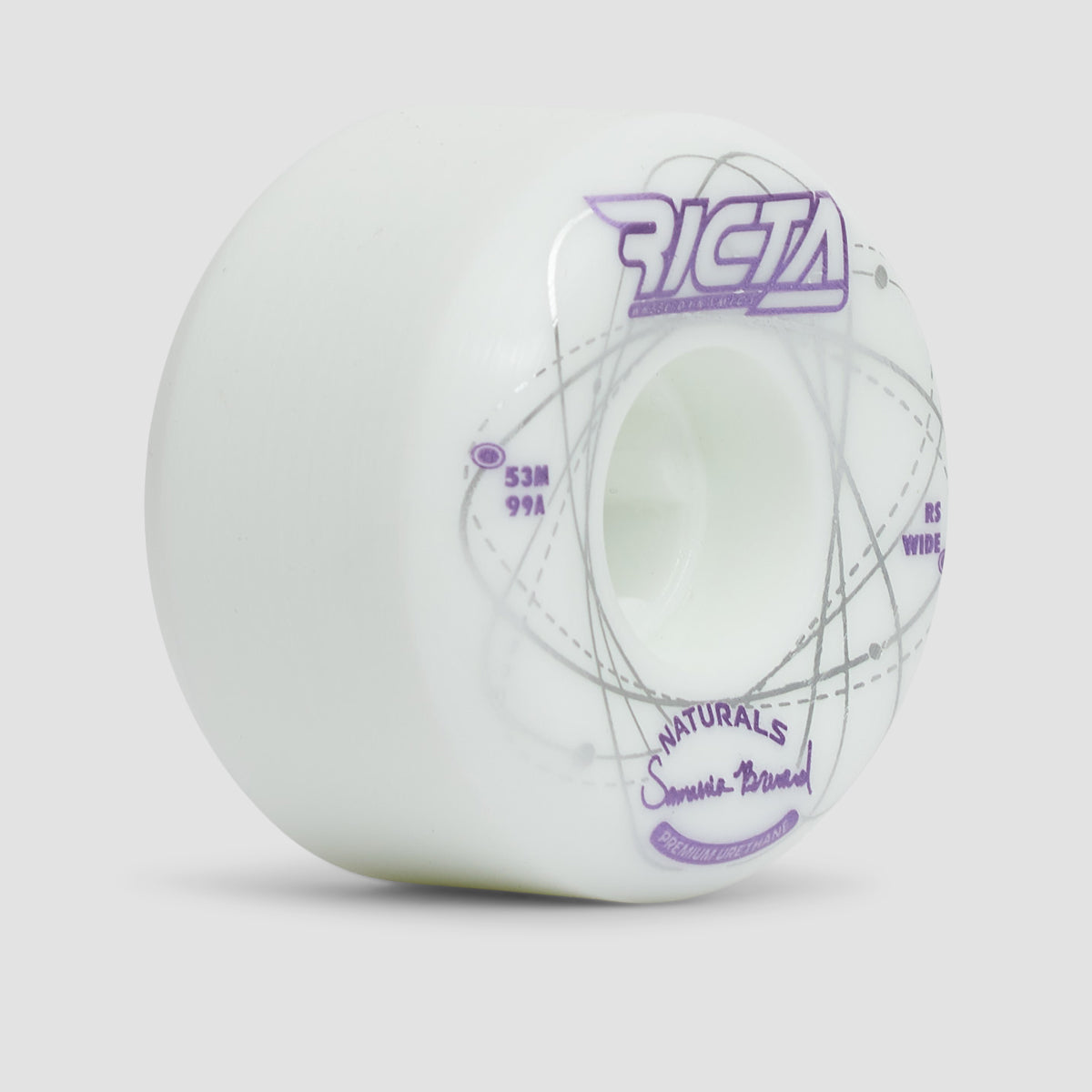 Ricta Orbital Naturals Wide 99a Skateboard Wheels White/Purple 53mm