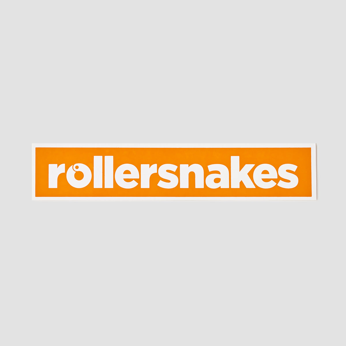 Rollersnakes WordMark Sticker Tomato Cream 200x41mm