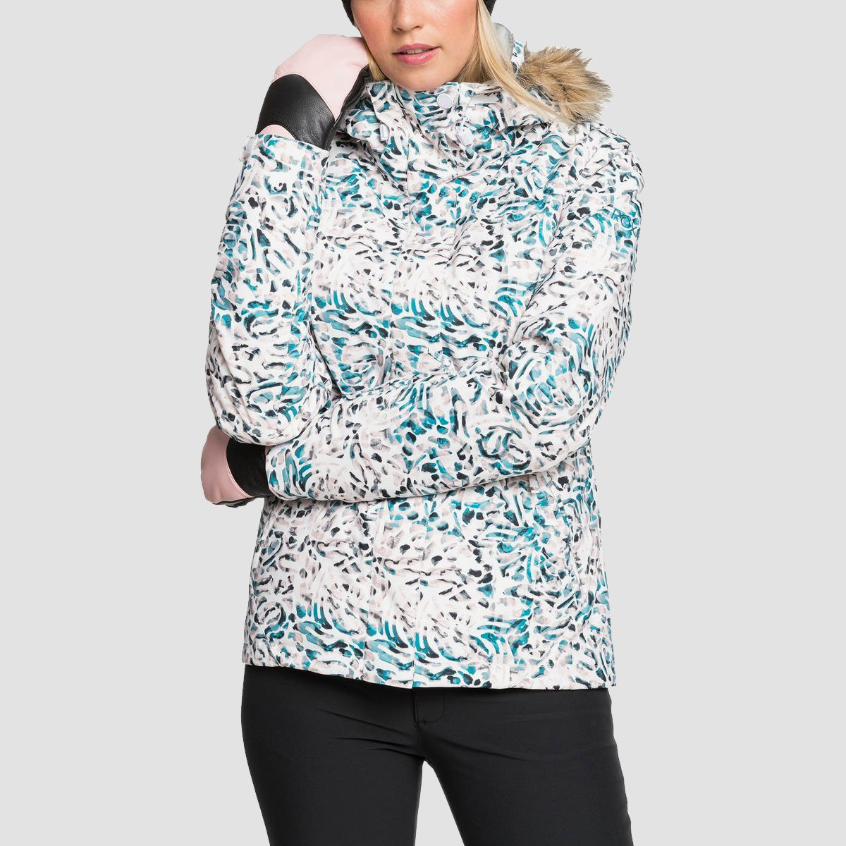 Roxy Jet Ski Snow Jacket Bright White Izi - Womens