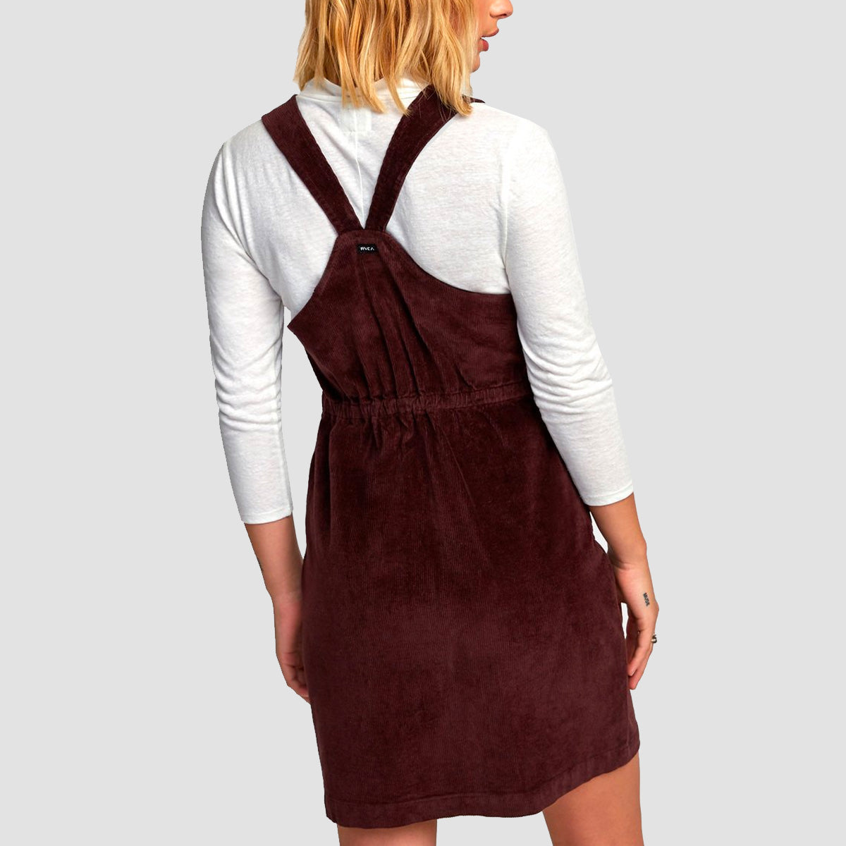 RVCA North Corduroy Jumper Dress Fudge - Womens