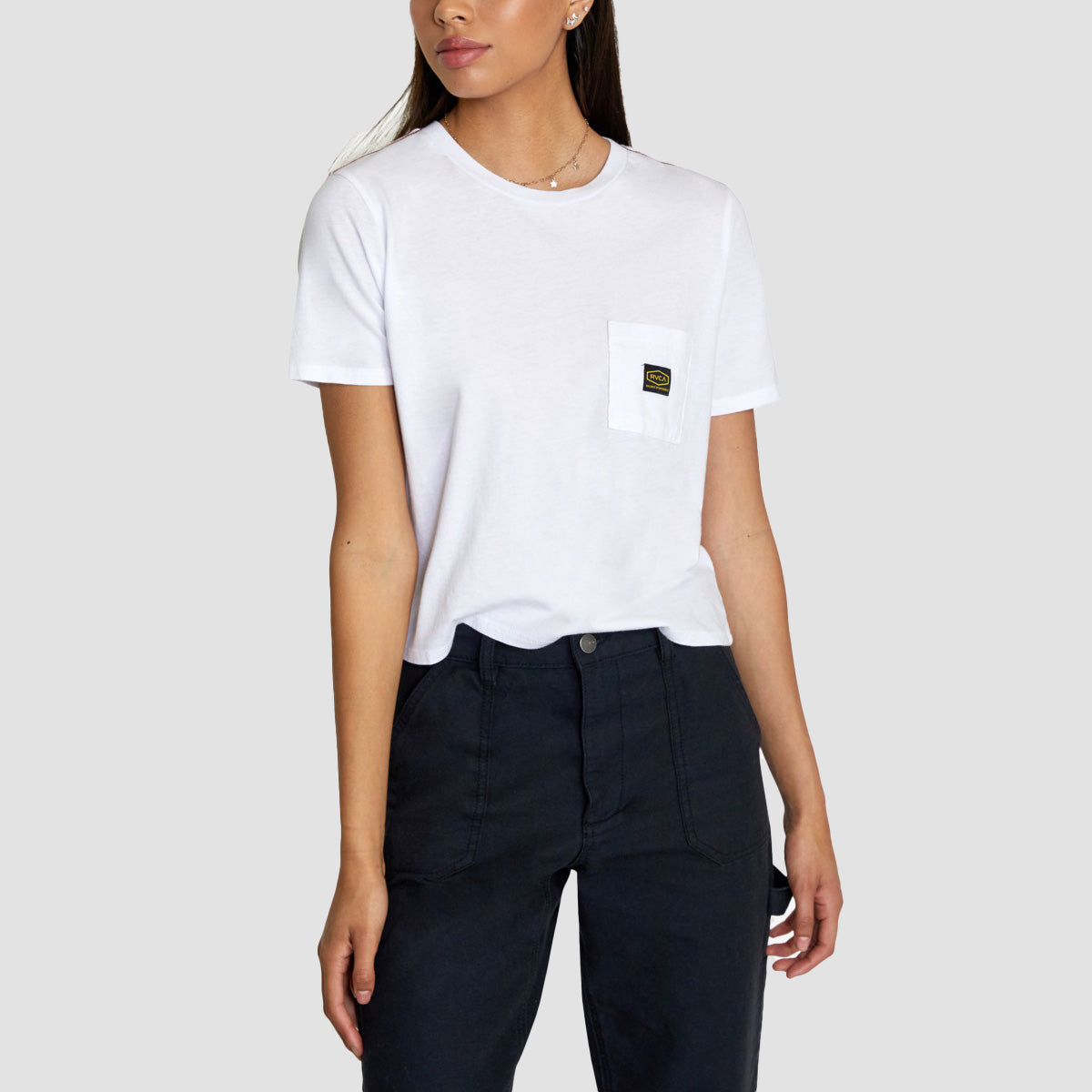 RVCA Recession Vanagain T-Shirt White - Womens