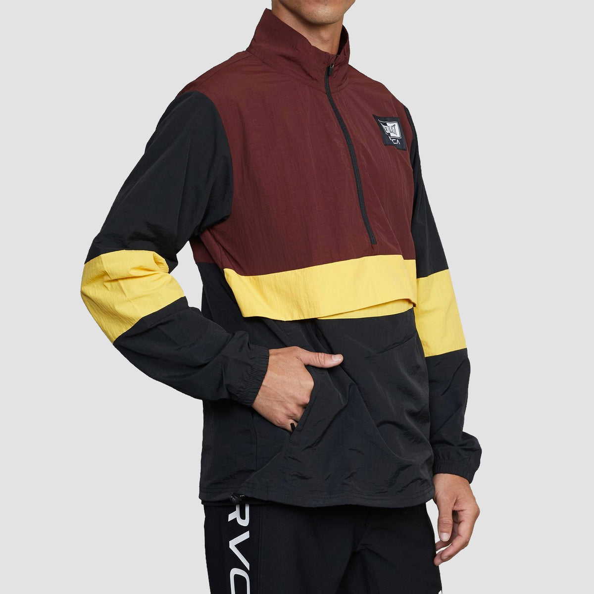 RVCA X Everlast Anorak Jacket Tawny Port