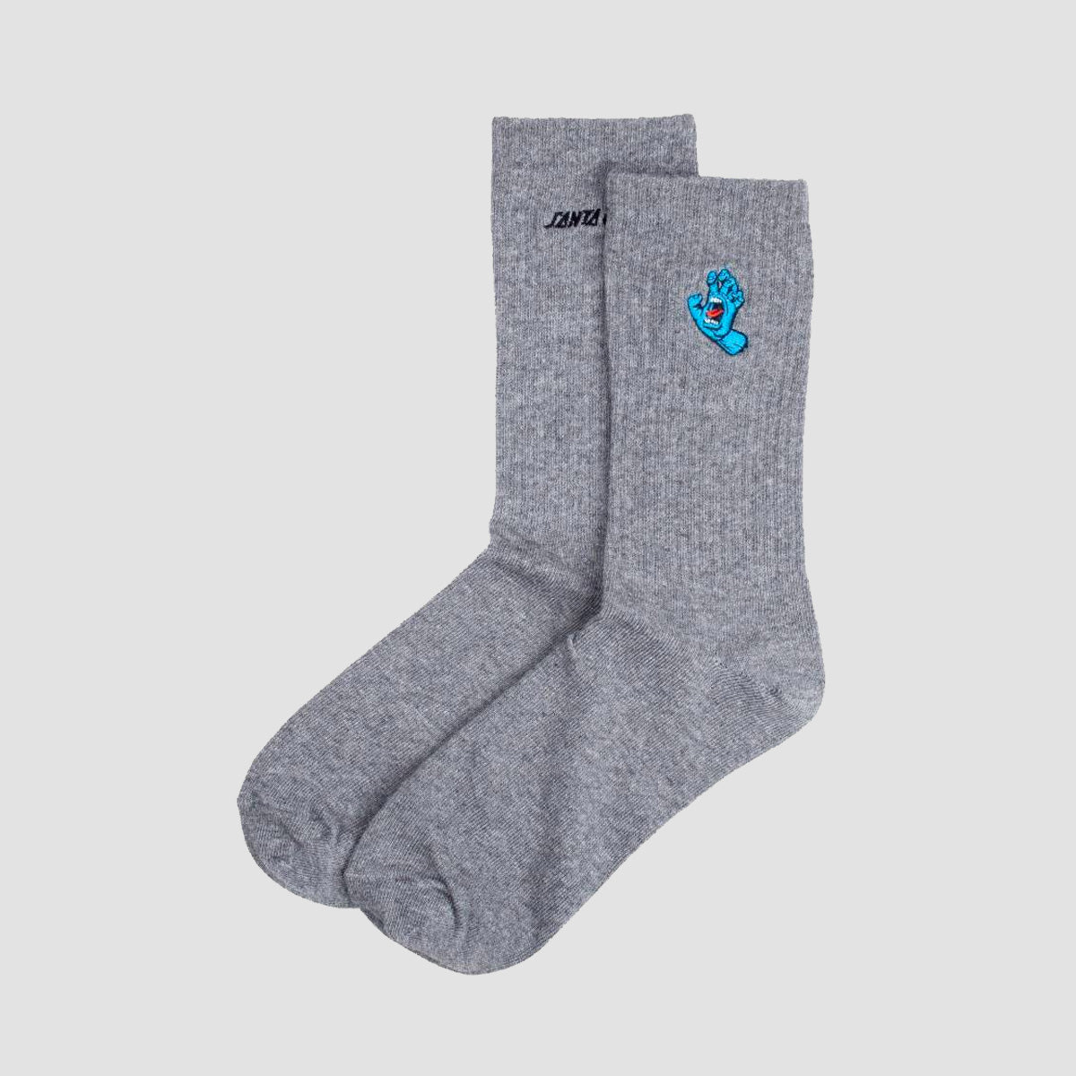 Santa Cruz Screaming Mini Hand Socks Athletic Heather