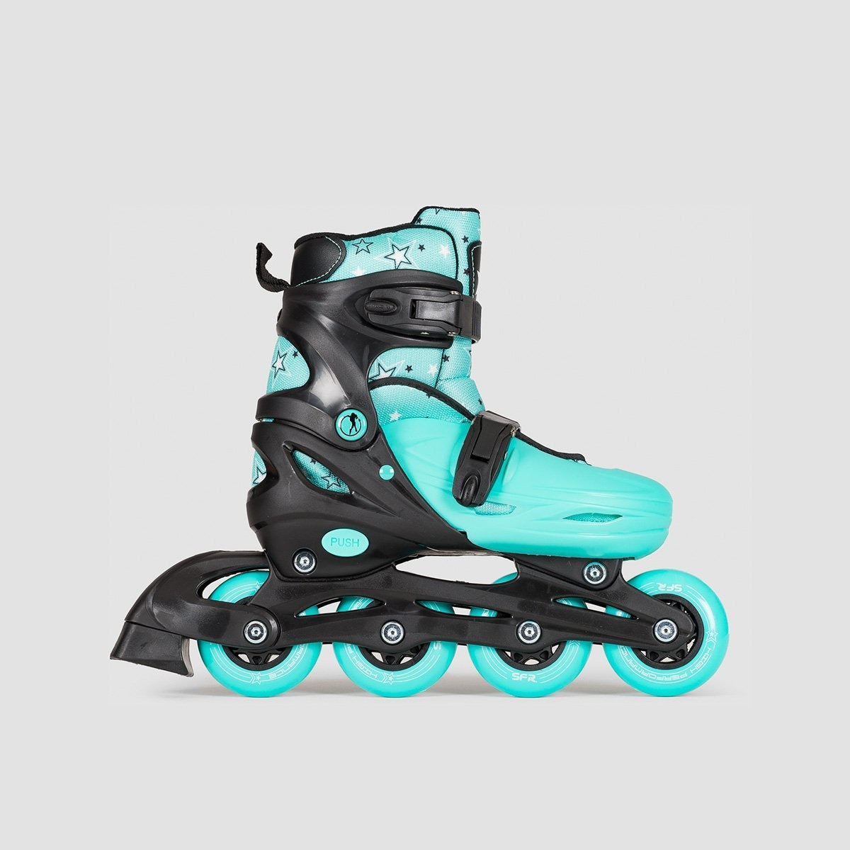 SFR Plasma Adjustable Recreational Skates Black/Green - Kids - Skates