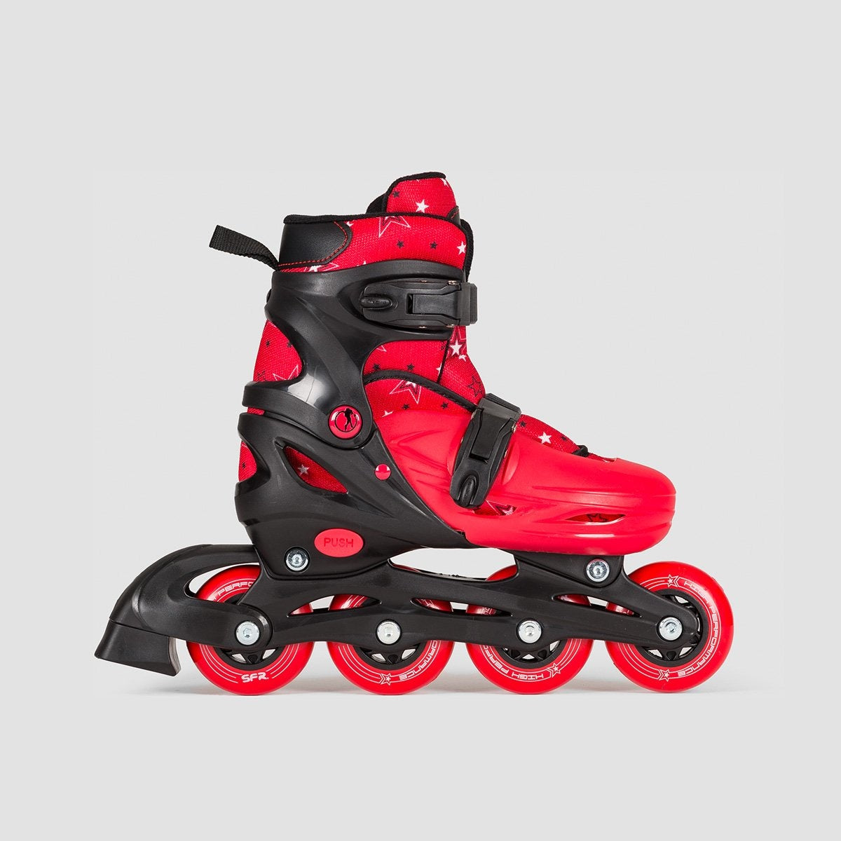 SFR Plasma Adjustable Recreational Skates Black/Red - Kids - Skates
