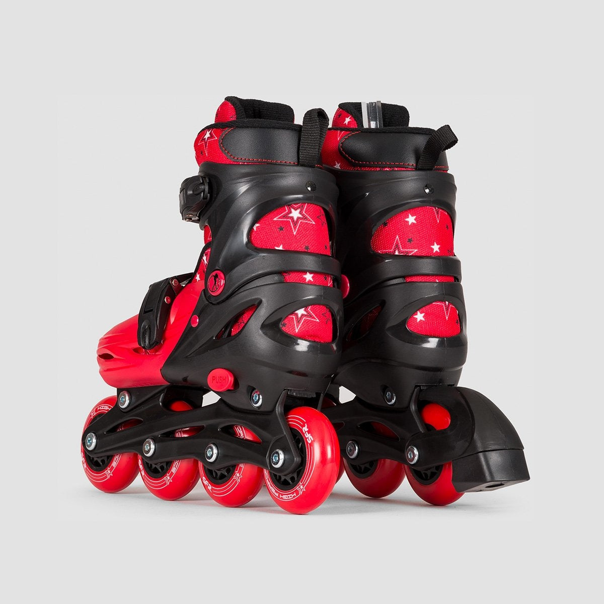 SFR Plasma Adjustable Recreational Skates Black/Red - Kids - Skates