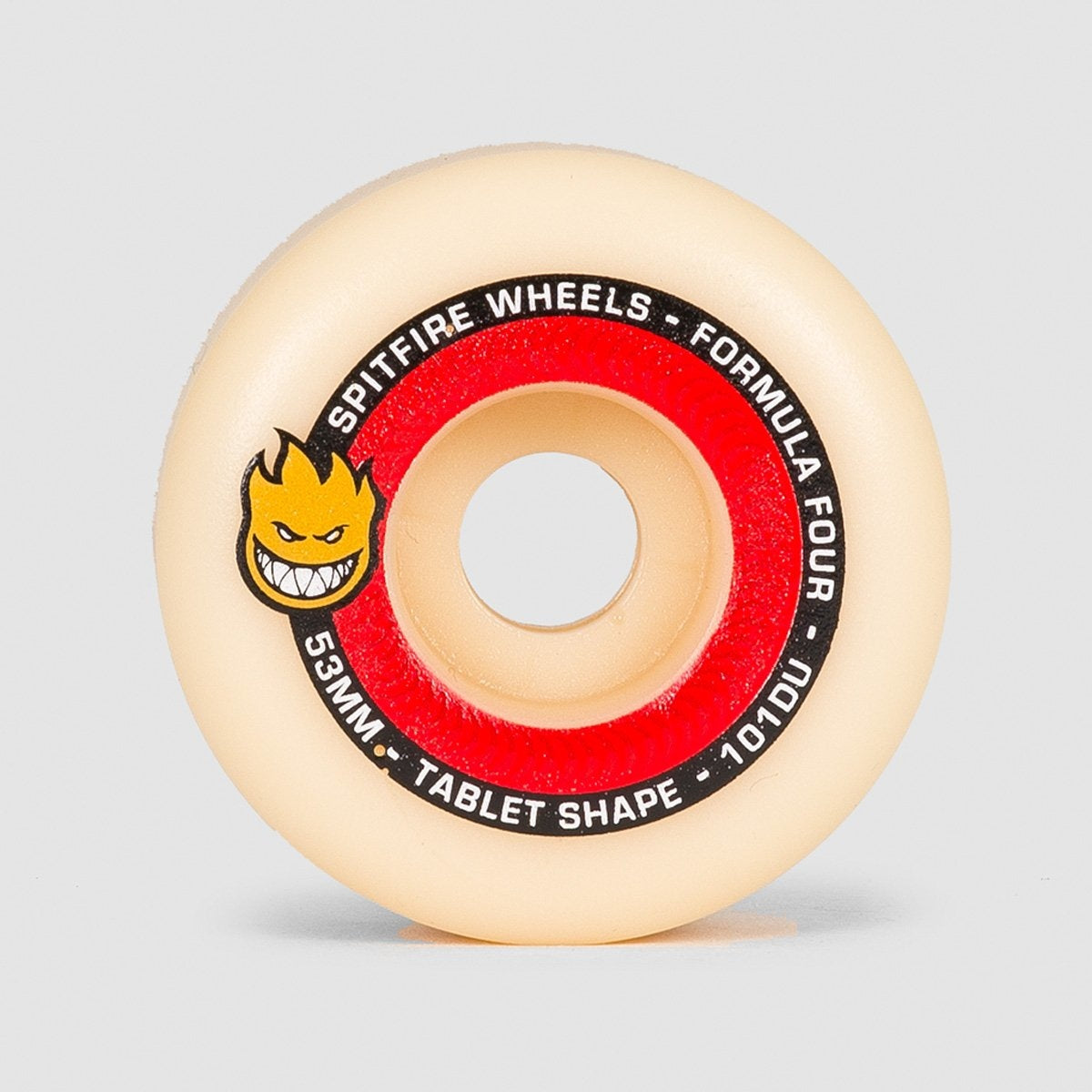 Spitfire Formula Four Tablets 101DU Wheels Natural/Red 53mm - Skateboard
