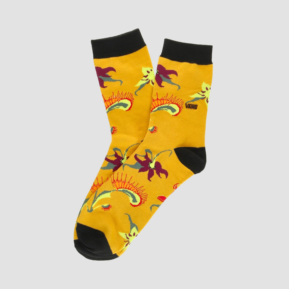 Vans Classic Print 3/4 Crew Socks Fatal Floral Golden Yellow