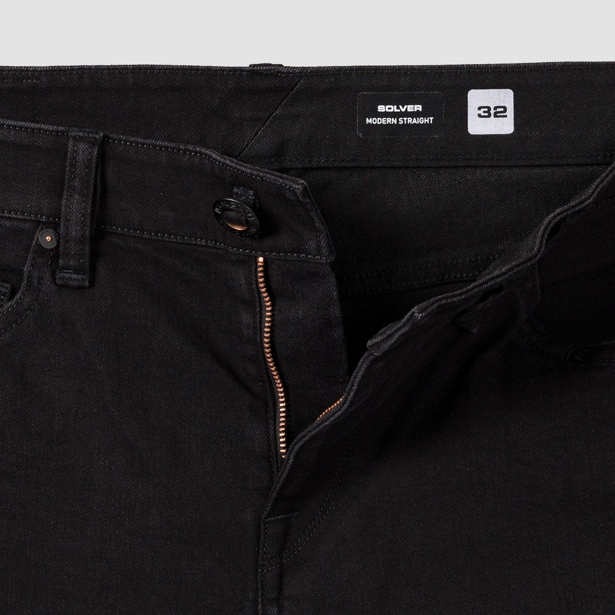 Volcom Solver Modern Fit Jeans Blackout - Clothing