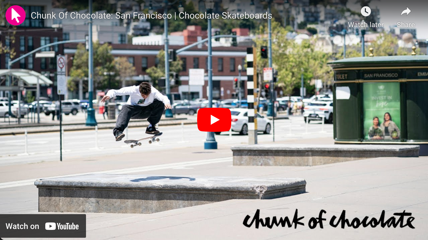 Chunk Of Chocolate: San Francisco | Chocolate Skateboards