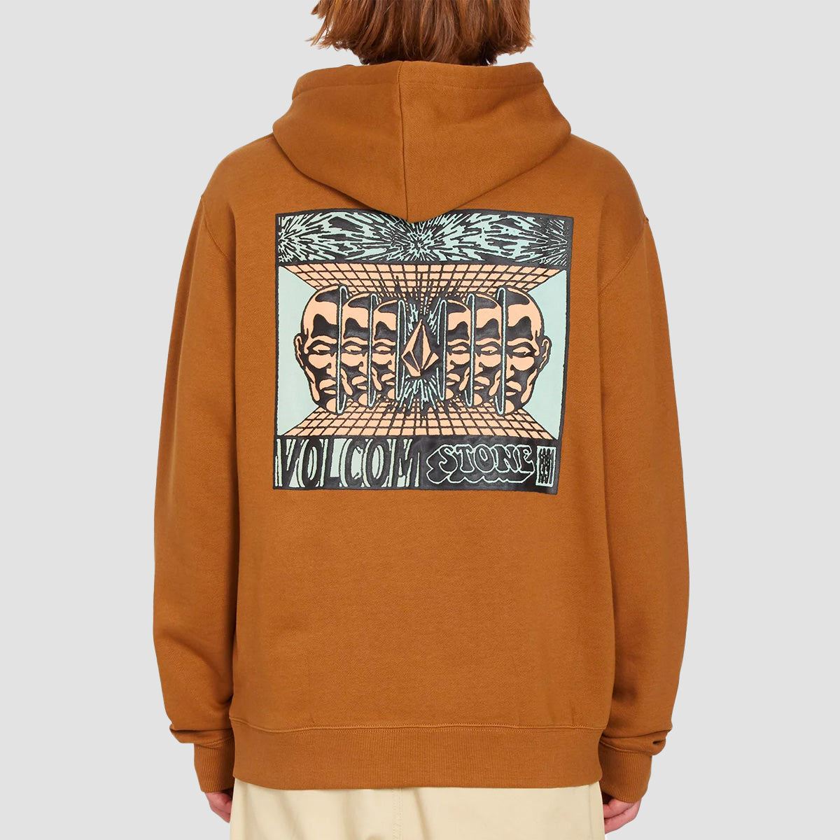 Volcom Puffstone Mind Invasion Pullover Hoodie Rubber