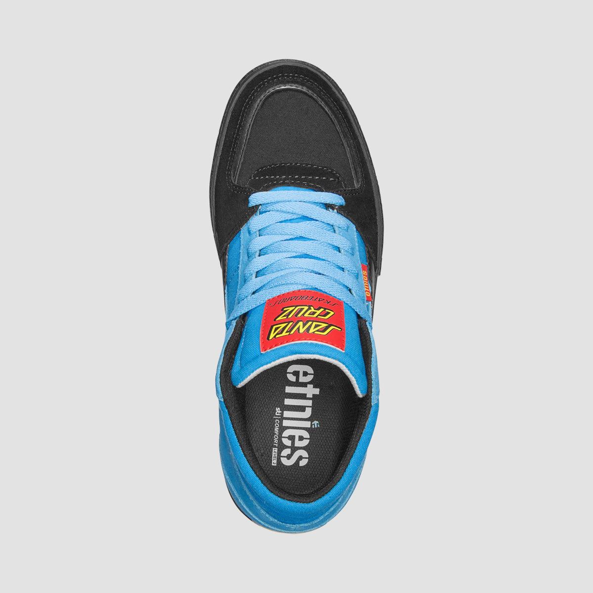 Etnies Screw Vulc X Santa Cruz Mid Top Shoes - Black/Blue/Black