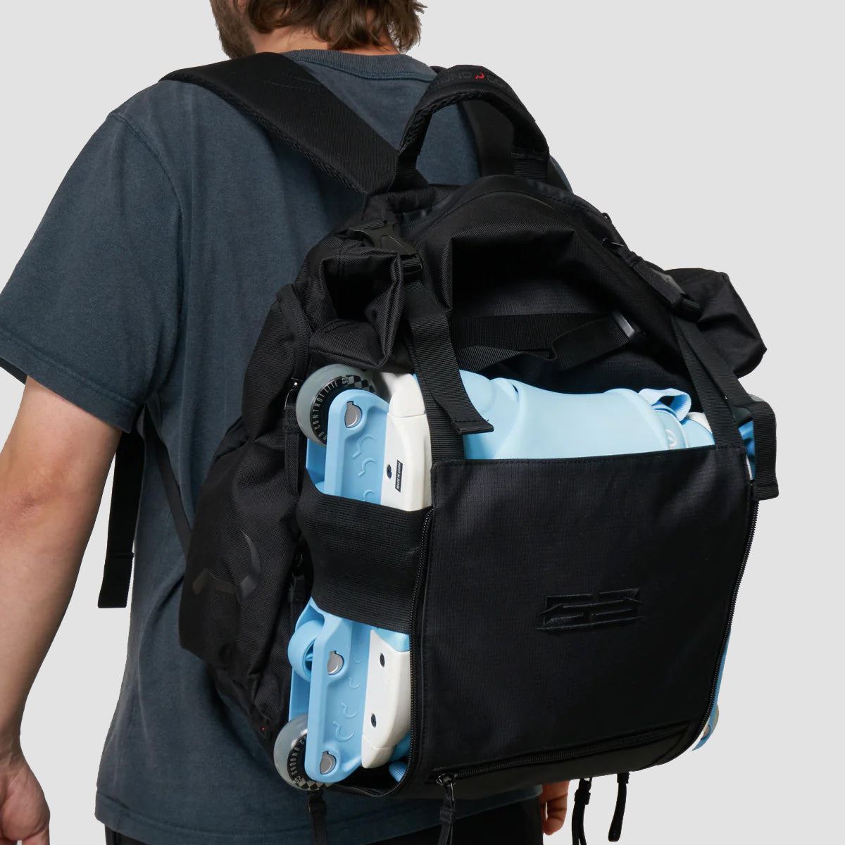 Ground Control Rolltop Skate Backpack Black