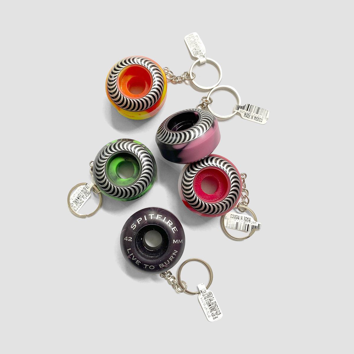 Spitfire Wheel Key Chain Colour Assorted Colours