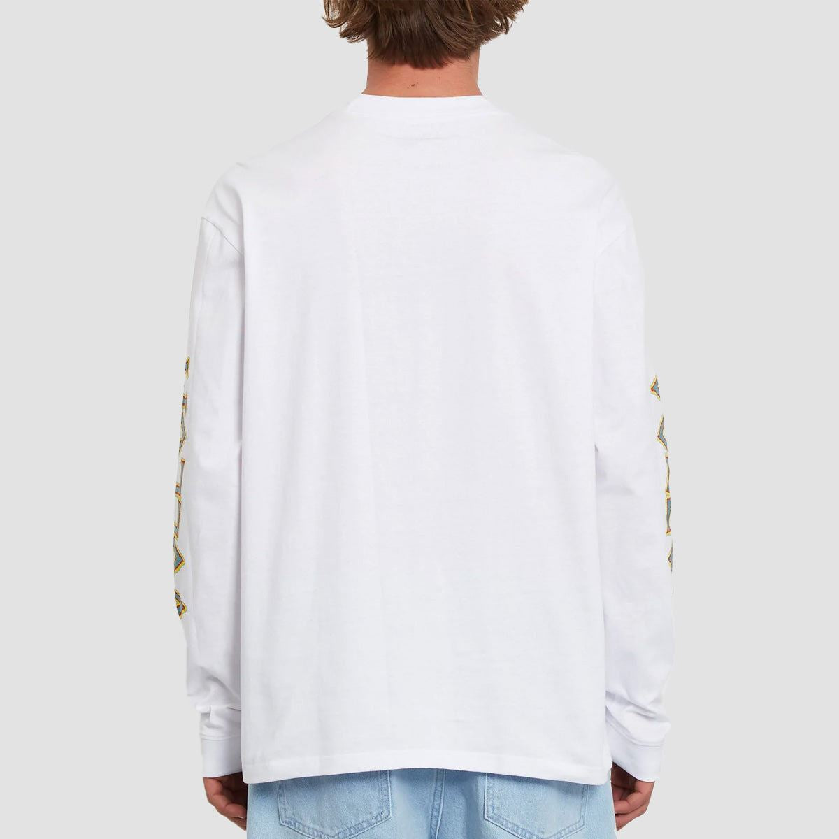 Volcom Richard French FA Loose Fit Longsleeve T-Shirt White