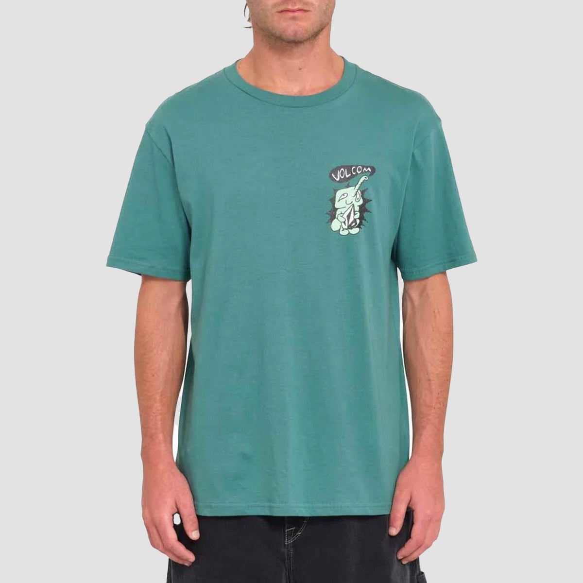 Volcom Santi Stoned T-Shirt Sea Green