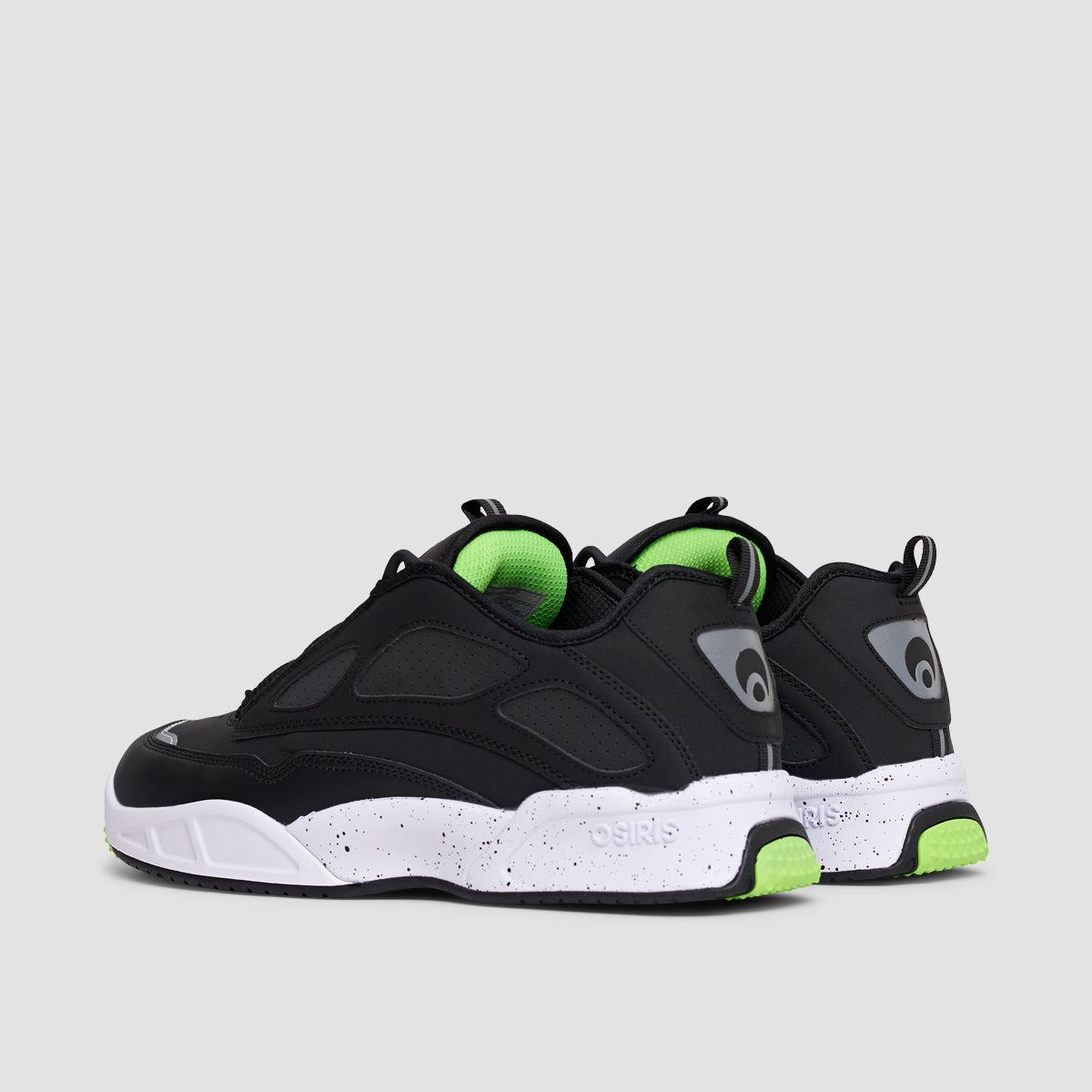 Osiris Graff Shoes - Black/White/Lime