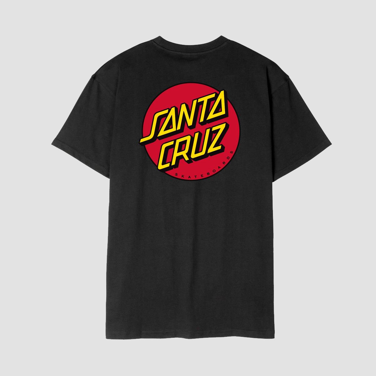 Santa Cruz Classic Dot Chest T-Shirt Black