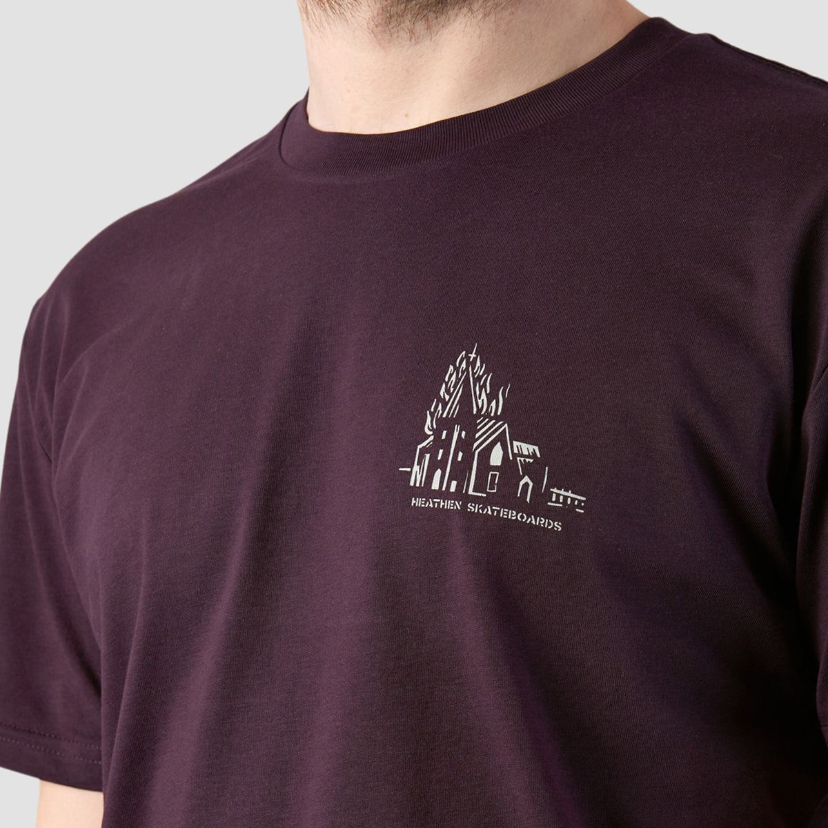 Heathen Lighthouse T-Shirt Plum