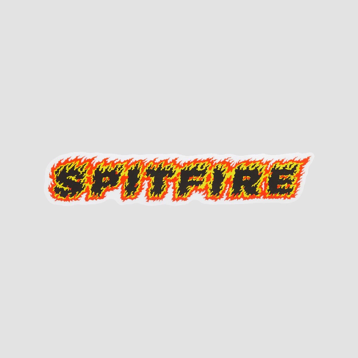 Spitfire Flames Script Sticker 280x55mm