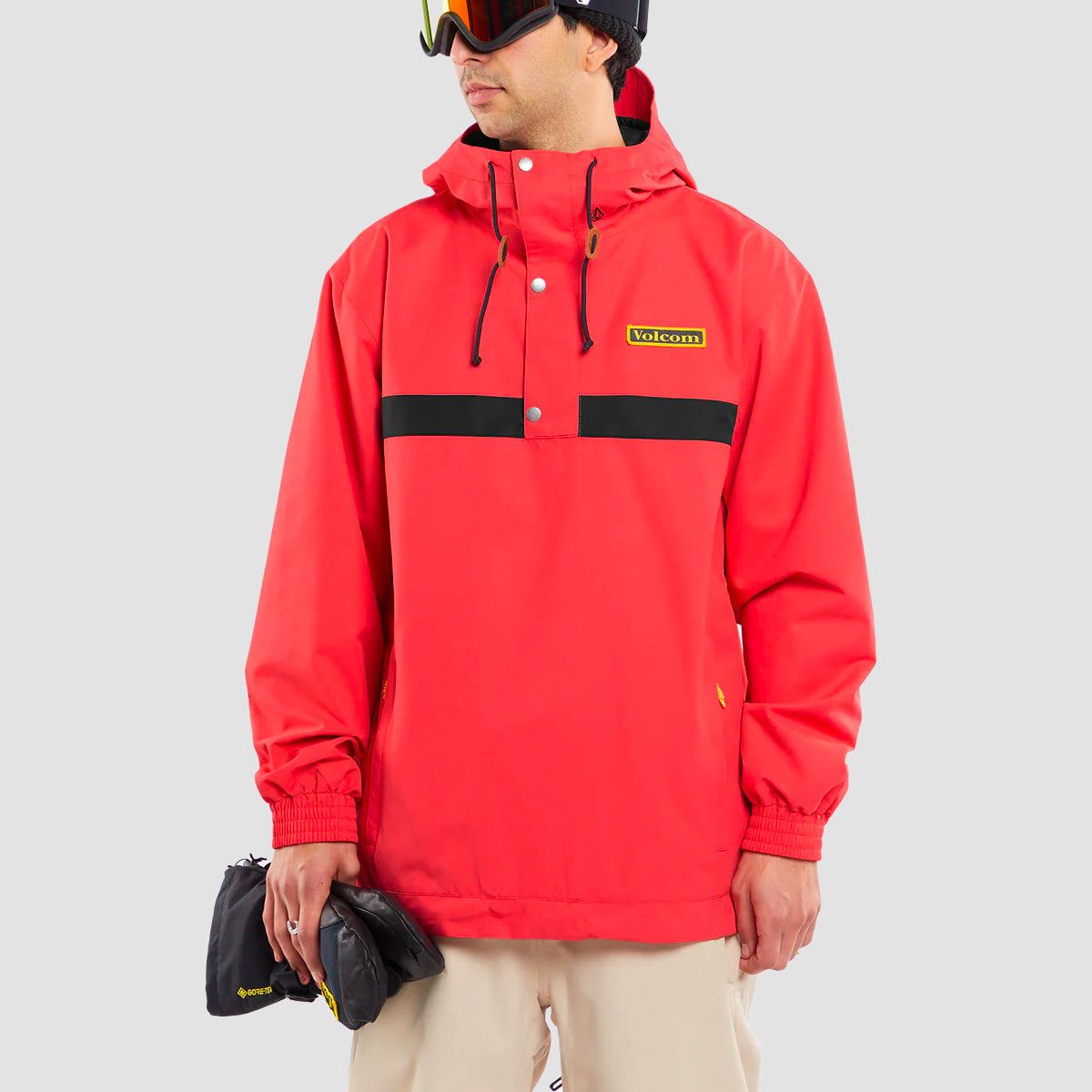 Volcom Longo Pullover Snow Jacket Orange