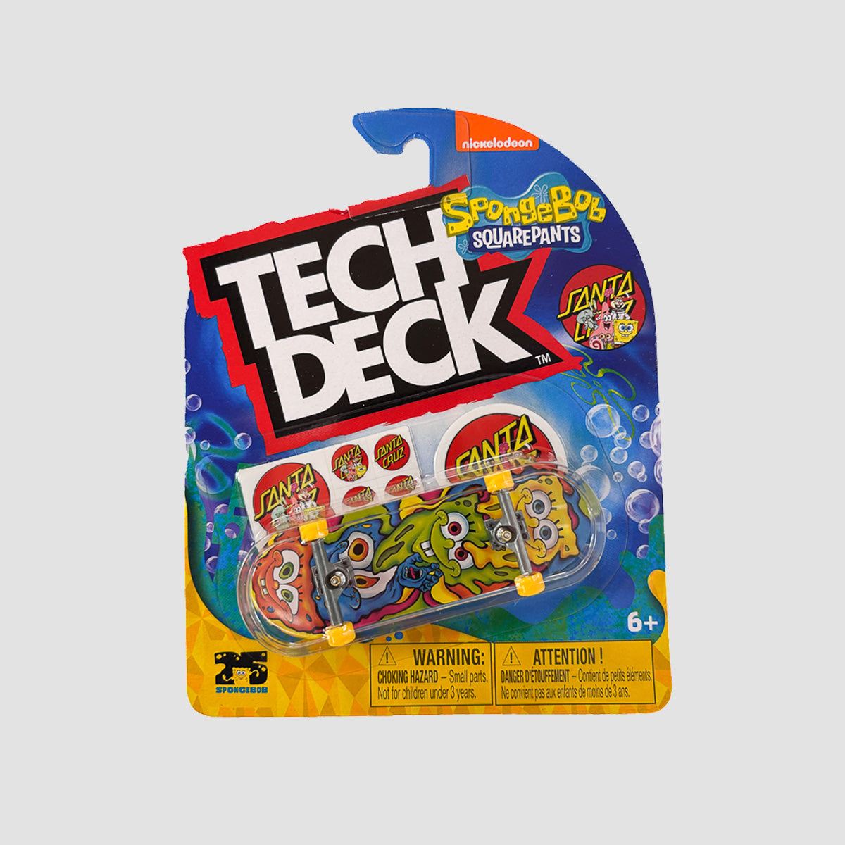 Tech Deck 96mm (M52) Fingerboard - Random Santa Cruz X SpongBob