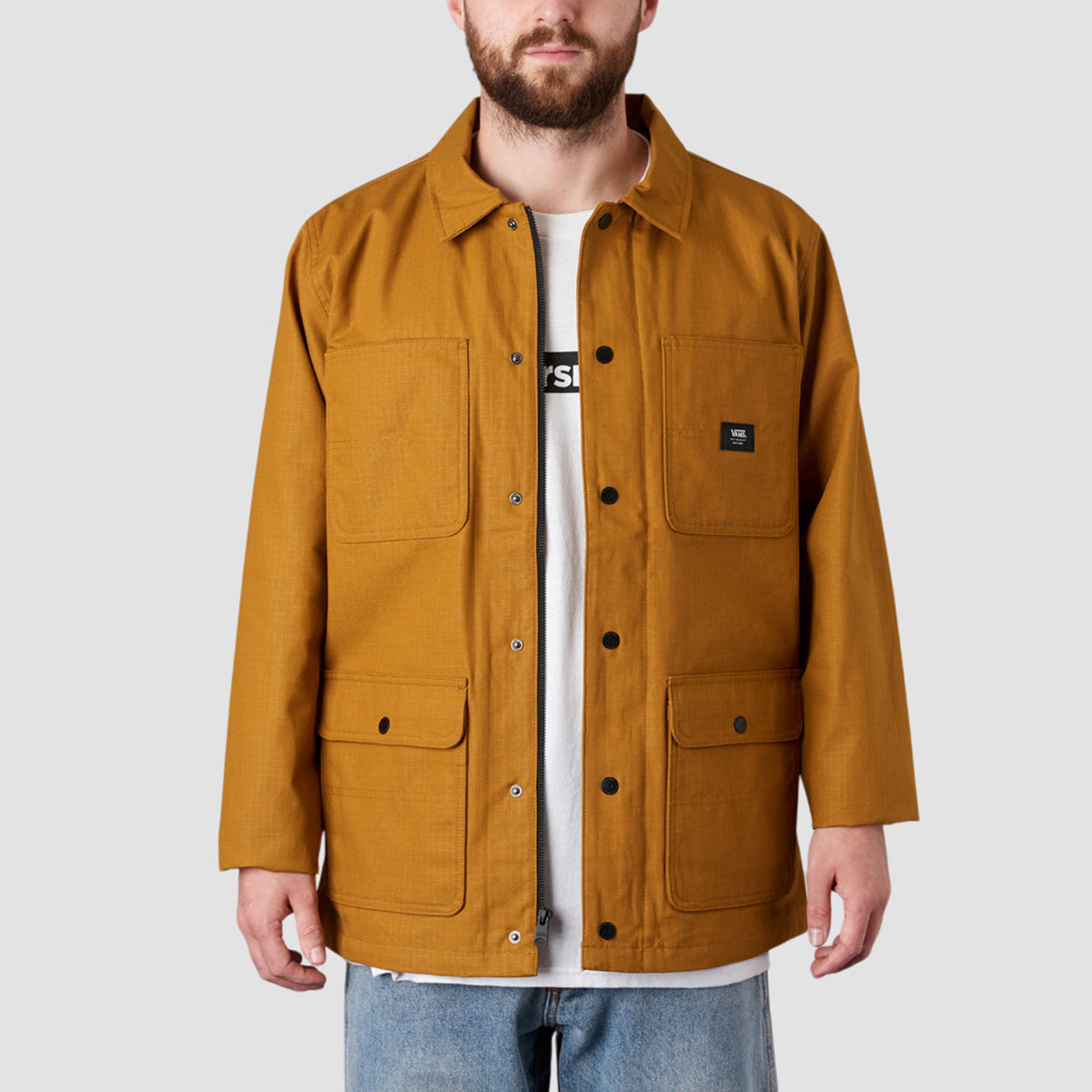 Vans Drill Chore Coat Lined Golden Brown