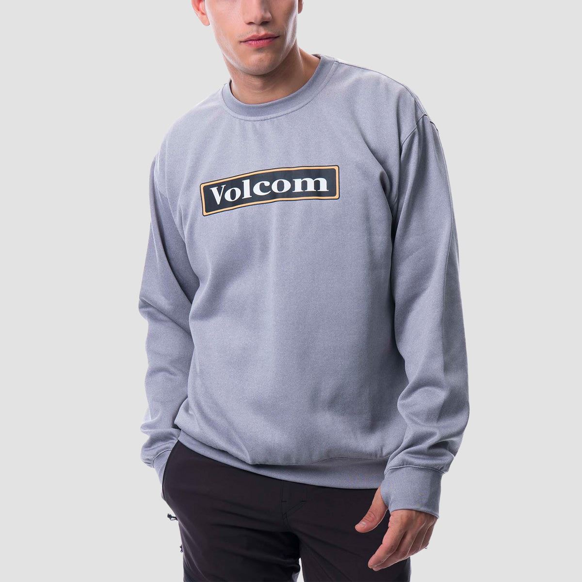 Volcom Core Hydro Snow Crew Sweat Heather Grey